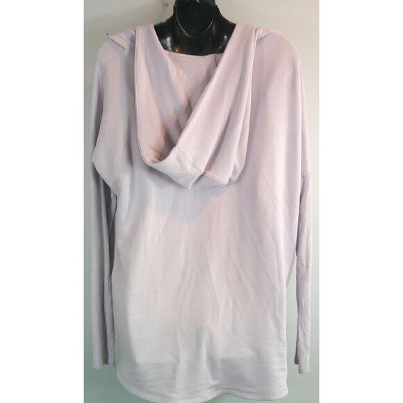 Athleta Purana Soft Nirvana Wrap Cover Sweatshirt Hoodie 486073 Small‎ Violet - Picture 2 of 5